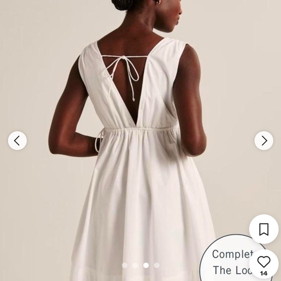 Abercrombie & Fitch Babydoll Poplin Mini Dress - Picture 6 of 6